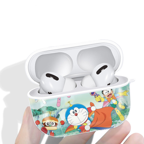 ドラえもん Doraemon 【AirPods Pro用】ハードシェル保護ケース 耐衝撃・防指紋・カラビナ付き商品仕様