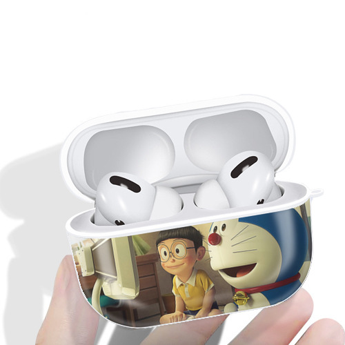 ドラえもん Doraemon 【AirPods Pro用】ハードシェル保護ケース 耐衝撃・防指紋・カラビナ付き商品仕様