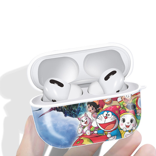 ドラえもん Doraemon 【AirPods Pro用】ハードシェル保護ケース 耐衝撃・防指紋・カラビナ付き商品仕様