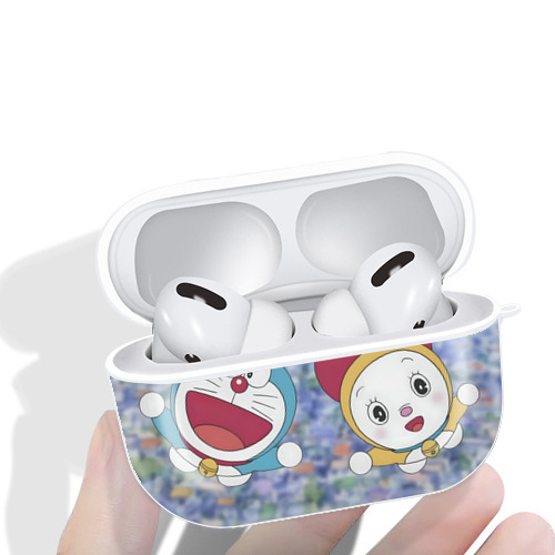 ドラえもん Doraemon 【AirPods Pro用】ハードシェル保護ケース 耐衝撃・防指紋・カラビナ付き商品仕様