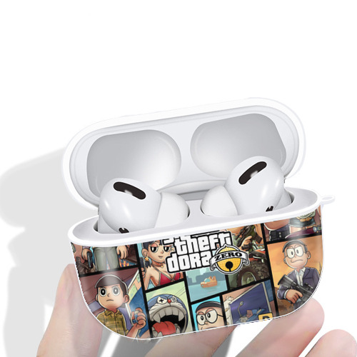 ドラえもん Doraemon 【AirPods Pro用】ハードシェル保護ケース 耐衝撃・防指紋・カラビナ付き商品仕様