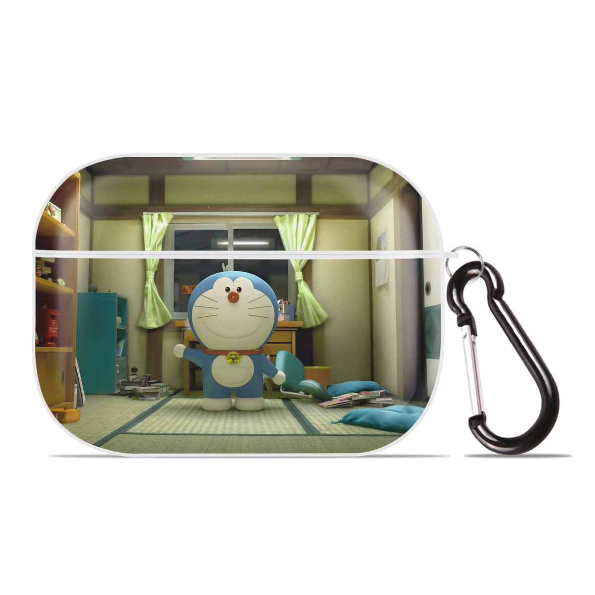 （画像用） ドラえもん Doraemon 【AirPods Pro用】ハードシェル保護ケース 耐衝撃・防指紋・カラビナ付き商品仕様