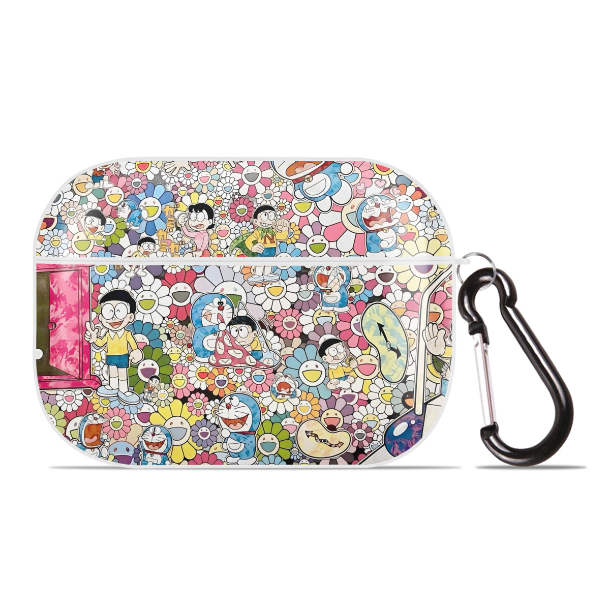 （画像用） ドラえもん Doraemon 【AirPods Pro用】ハードシェル保護ケース 耐衝撃・防指紋・カラビナ付き商品仕様