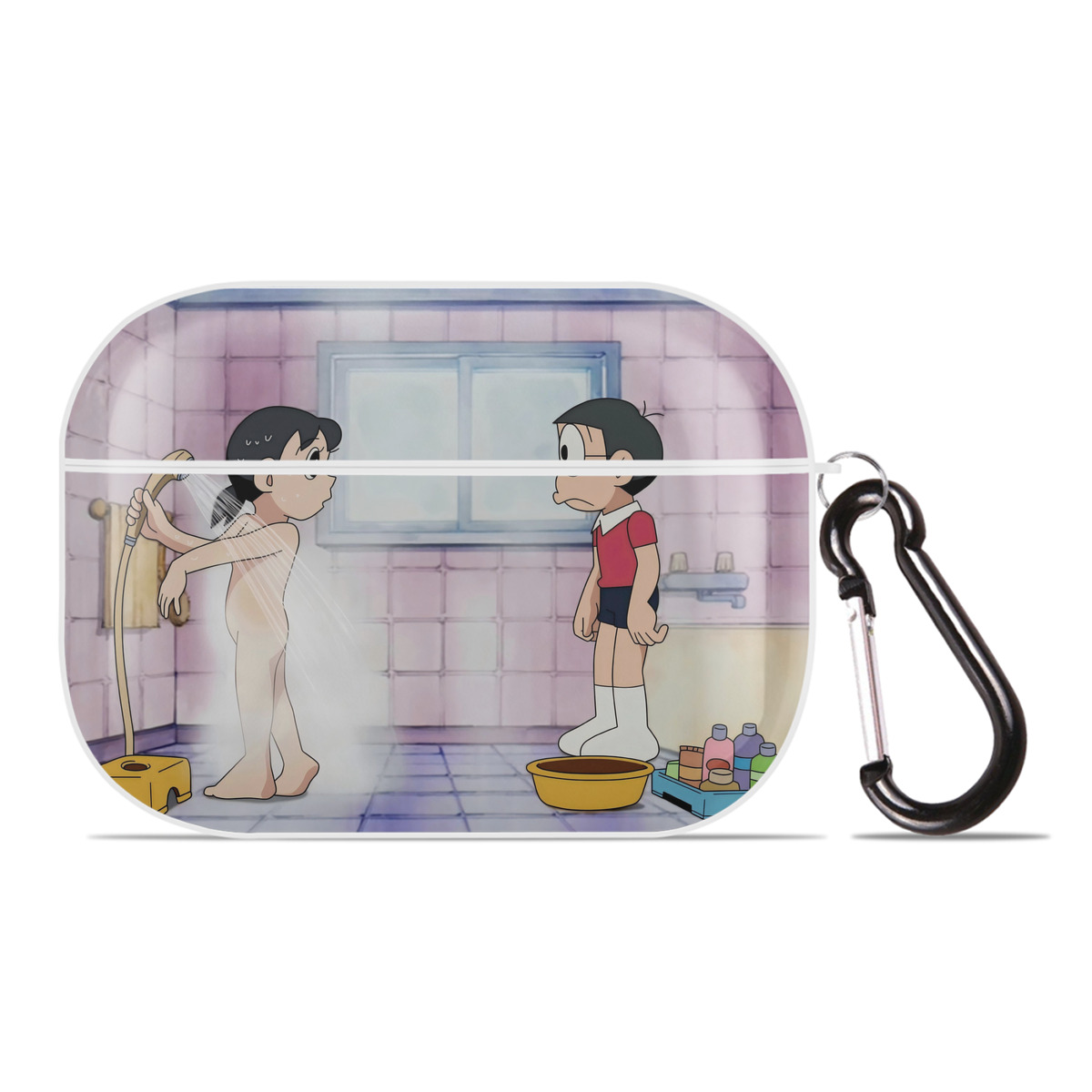 （画像用） ドラえもん Doraemon 【AirPods Pro用】ハードシェル保護ケース 耐衝撃・防指紋・カラビナ付き商品仕様