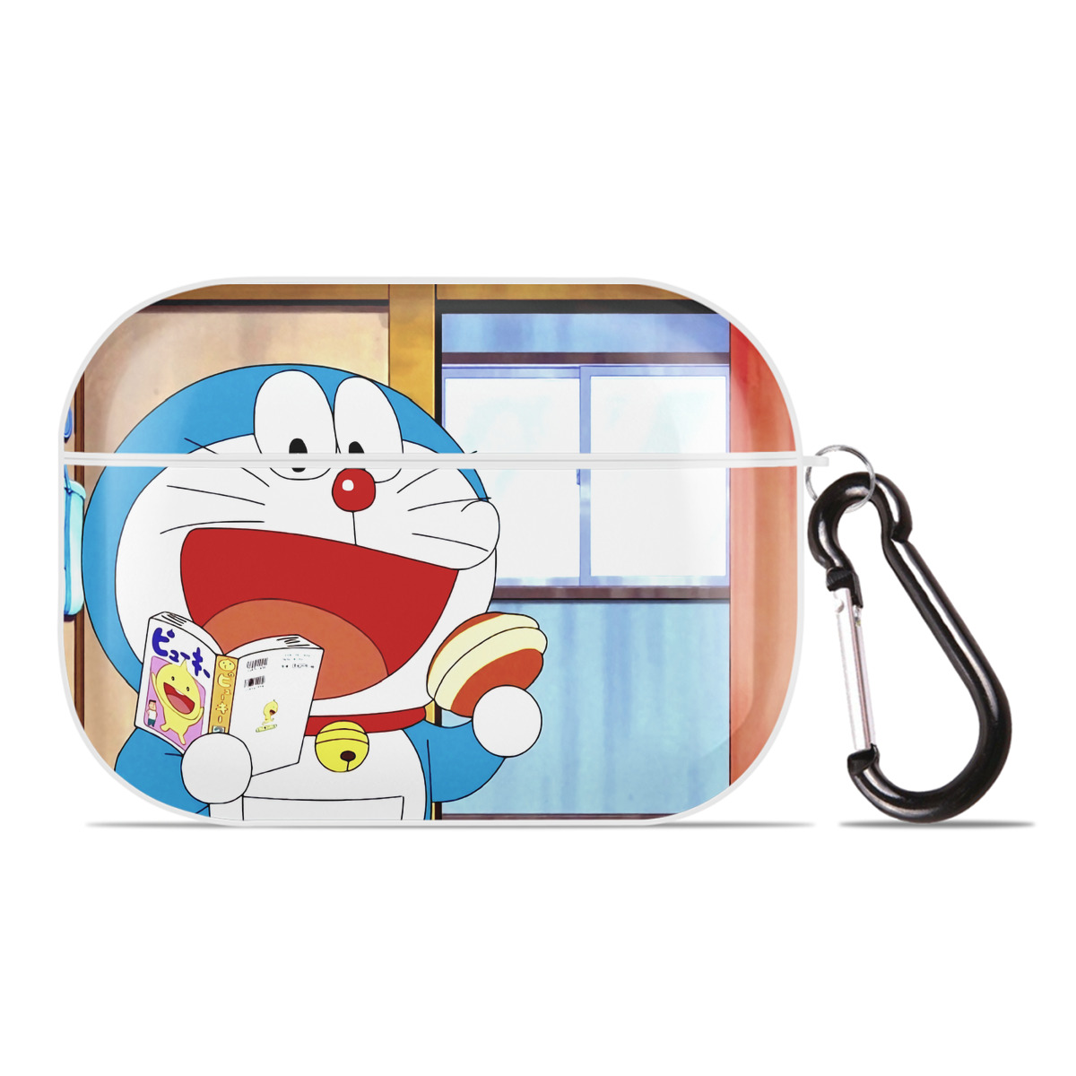 （画像用） ドラえもん Doraemon 【AirPods Pro用】ハードシェル保護ケース 耐衝撃・防指紋・カラビナ付き商品仕様