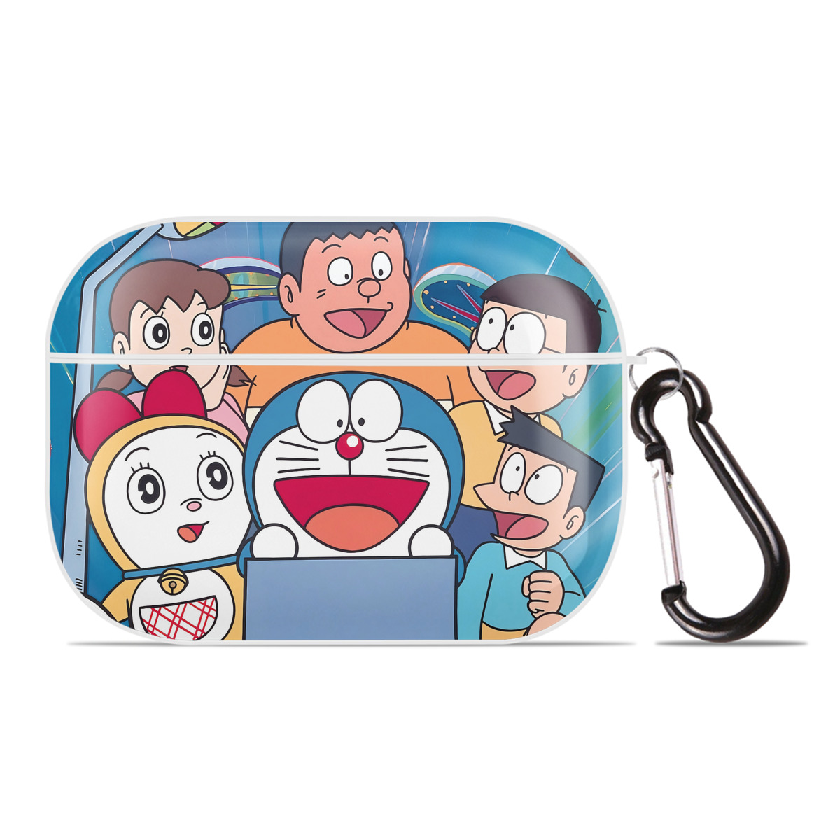 （画像用） ドラえもん Doraemon 【AirPods Pro用】ハードシェル保護ケース 耐衝撃・防指紋・カラビナ付き商品仕様