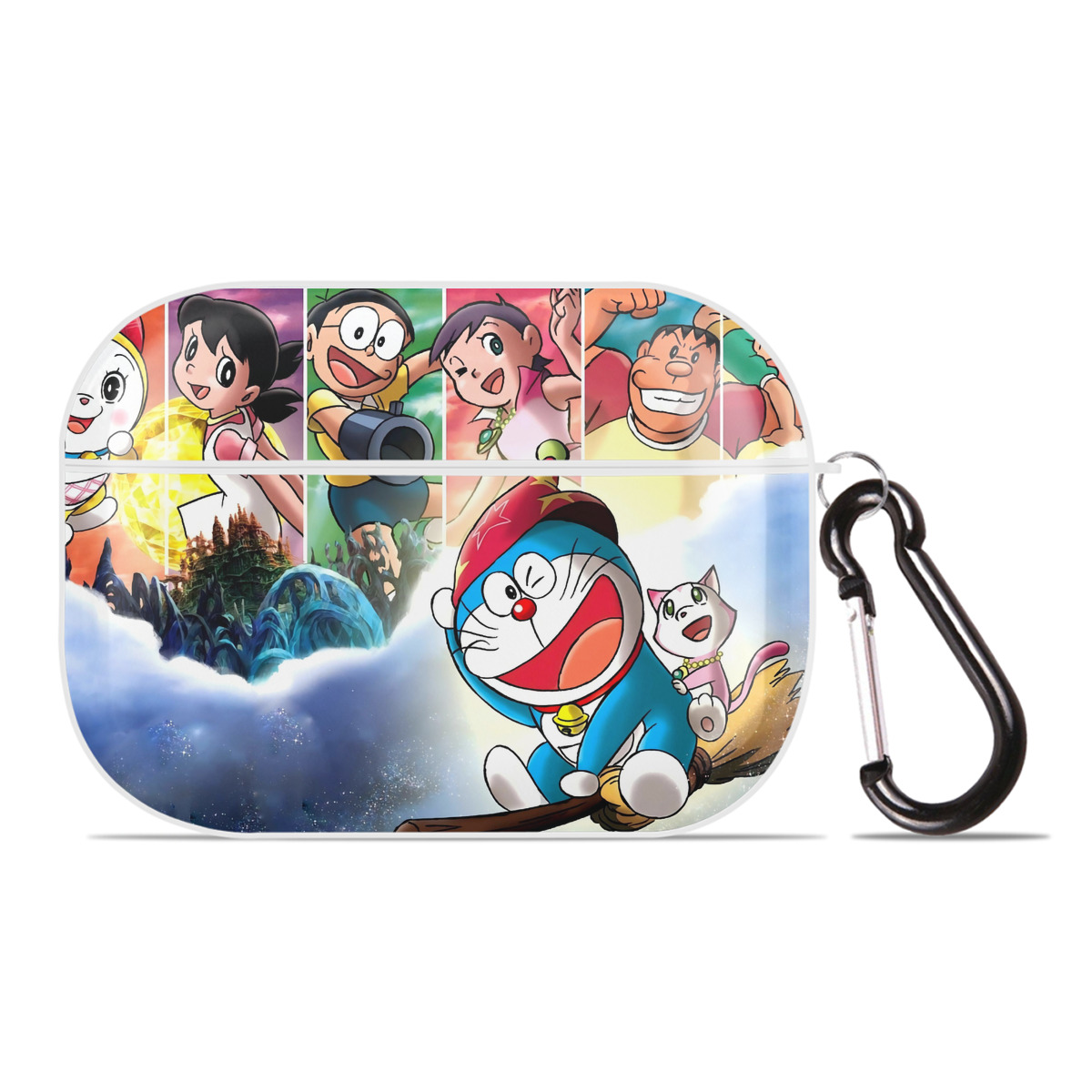 （画像用） ドラえもん Doraemon 【AirPods Pro用】ハードシェル保護ケース 耐衝撃・防指紋・カラビナ付き商品仕様
