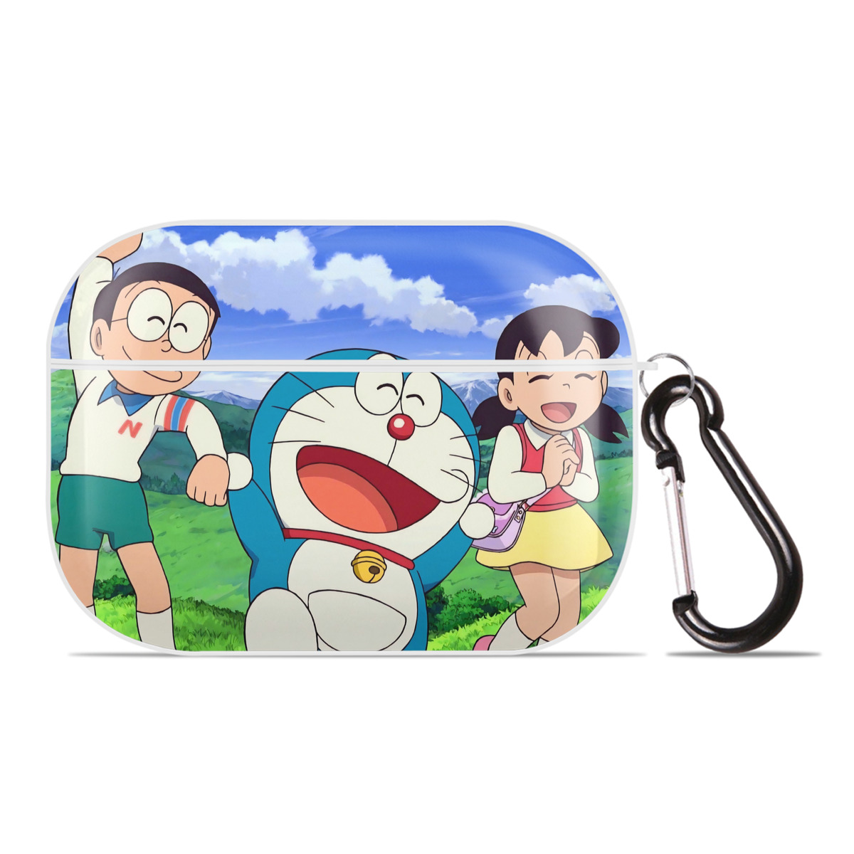 （画像用） ドラえもん Doraemon 【AirPods Pro用】ハードシェル保護ケース 耐衝撃・防指紋・カラビナ付き商品仕様