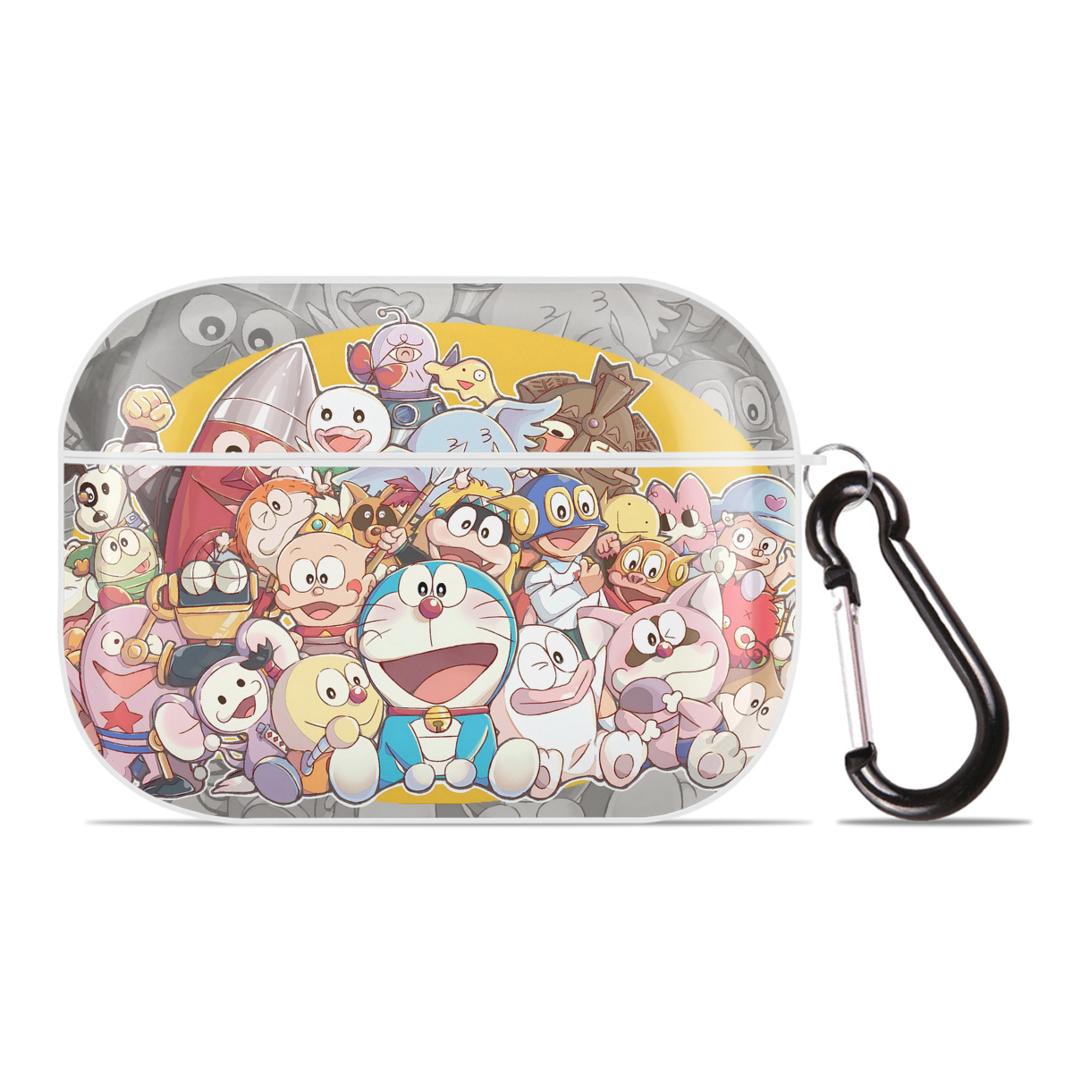 （画像用） ドラえもん Doraemon 【AirPods Pro用】ハードシェル保護ケース 耐衝撃・防指紋・カラビナ付き商品仕様