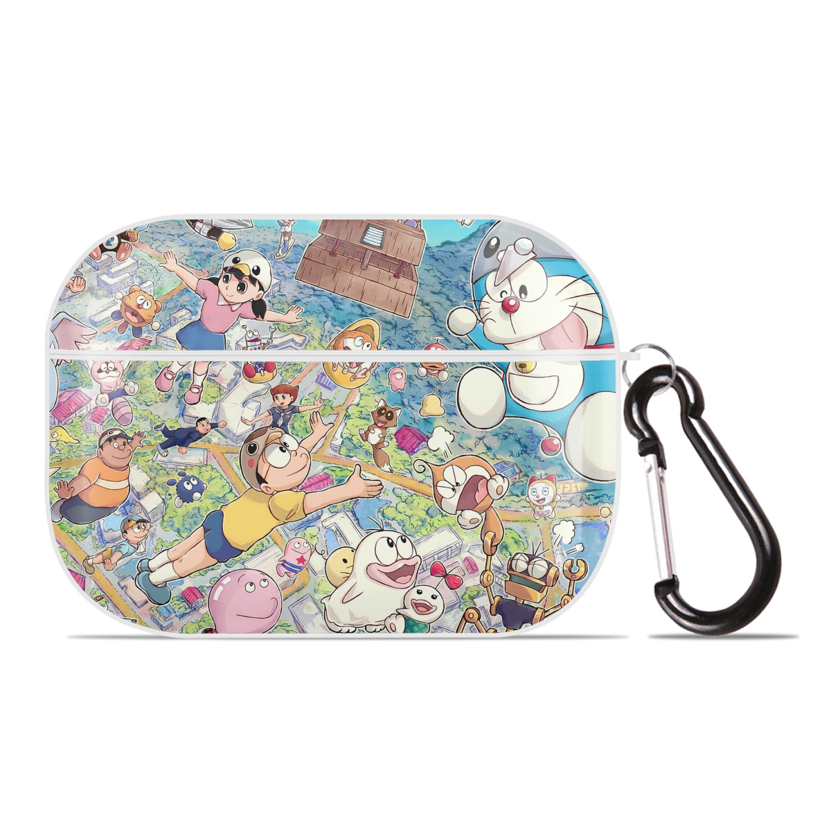 （画像用） ドラえもん Doraemon 【AirPods Pro用】ハードシェル保護ケース 耐衝撃・防指紋・カラビナ付き商品仕様