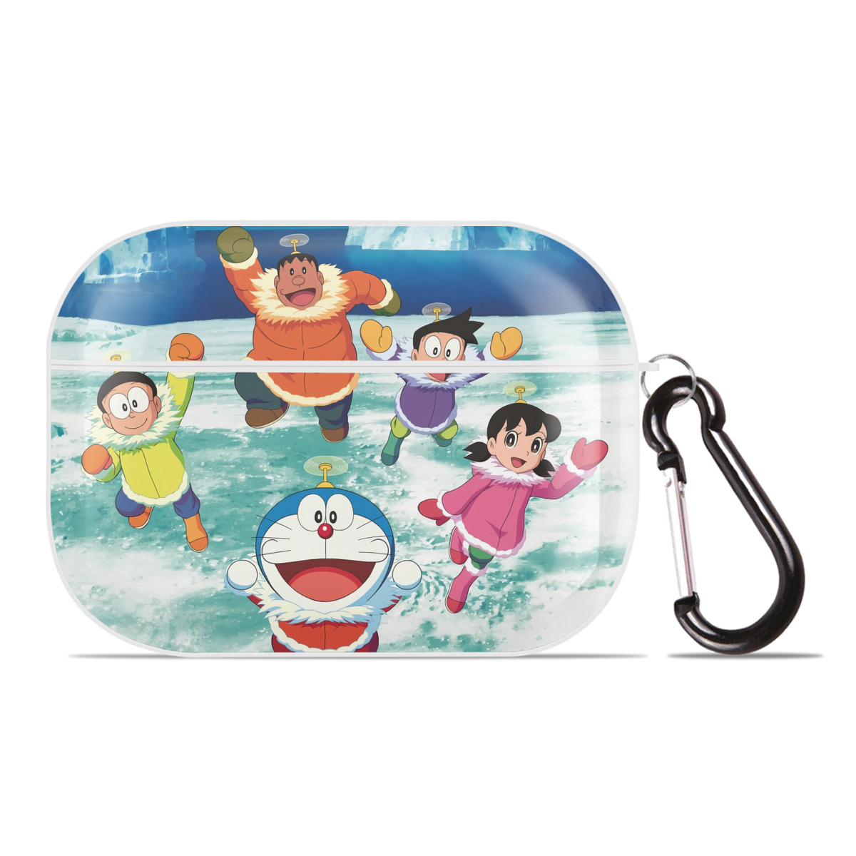 （画像用） ドラえもん Doraemon 【AirPods Pro用】ハードシェル保護ケース 耐衝撃・防指紋・カラビナ付き商品仕様