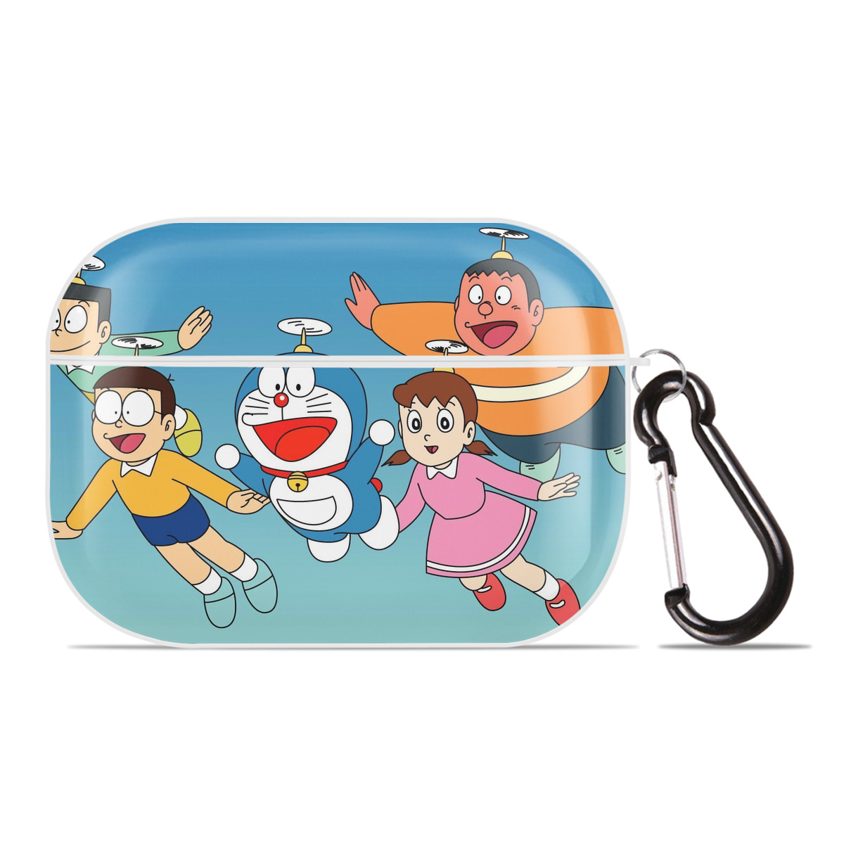 （画像用） ドラえもん Doraemon 【AirPods Pro用】ハードシェル保護ケース 耐衝撃・防指紋・カラビナ付き商品仕様