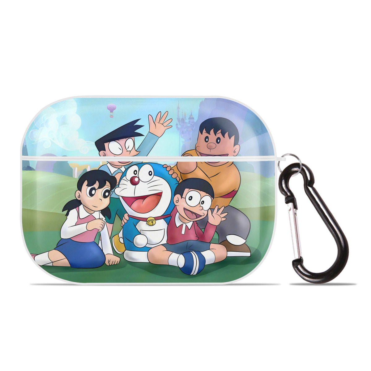 （画像用） ドラえもん Doraemon 【AirPods Pro用】ハードシェル保護ケース 耐衝撃・防指紋・カラビナ付き商品仕様