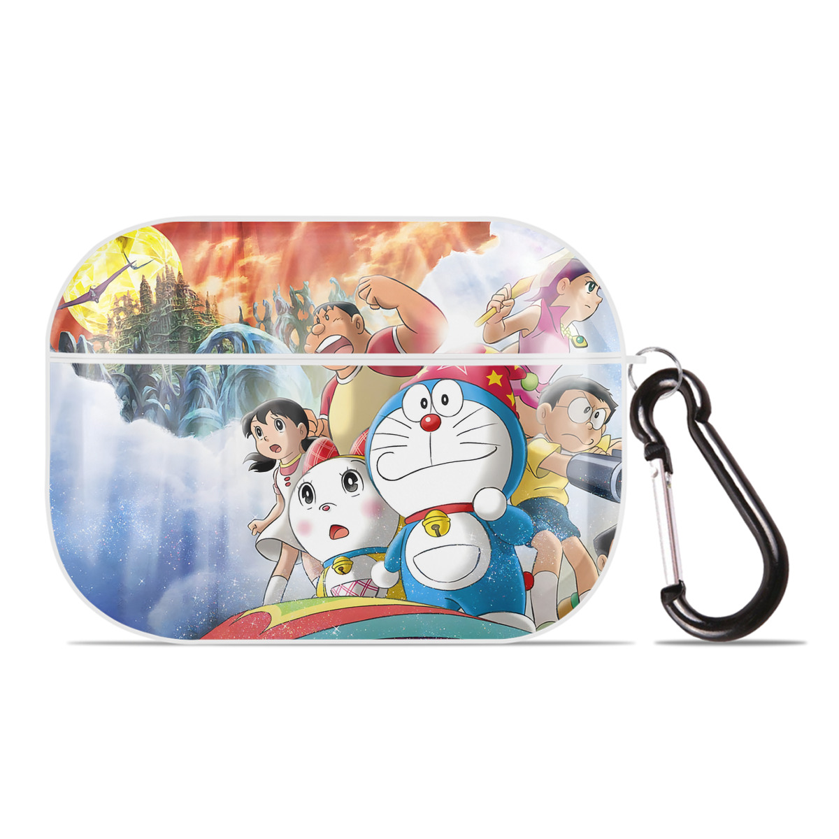 （画像用） ドラえもん Doraemon 【AirPods Pro用】ハードシェル保護ケース 耐衝撃・防指紋・カラビナ付き商品仕様
