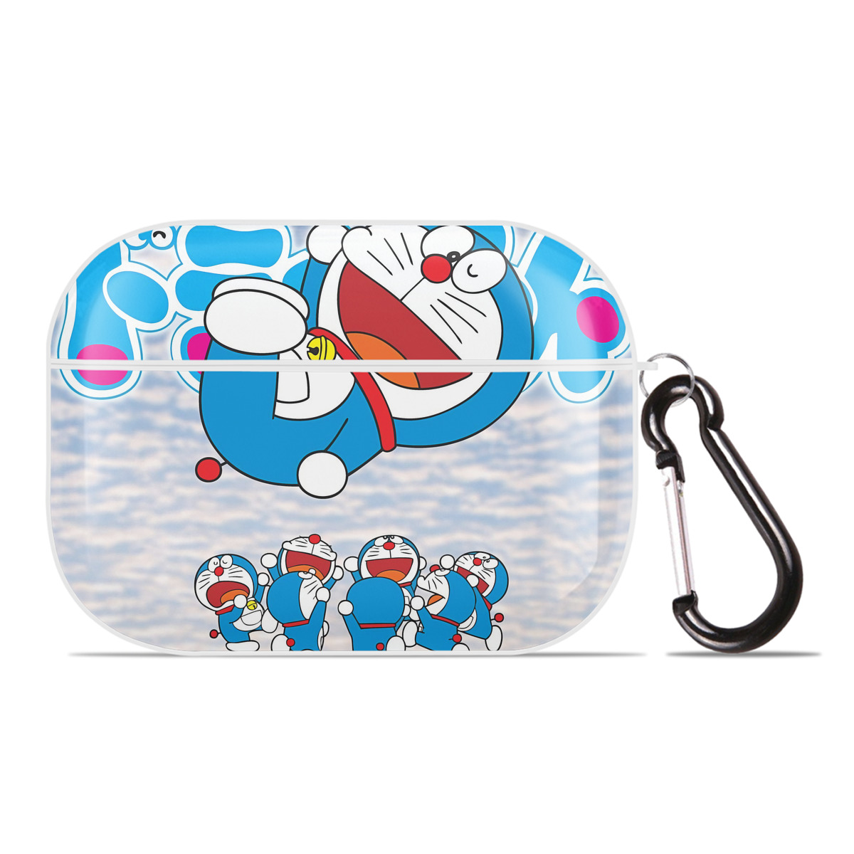 （画像用） ドラえもん Doraemon 【AirPods Pro用】ハードシェル保護ケース 耐衝撃・防指紋・カラビナ付き商品仕様