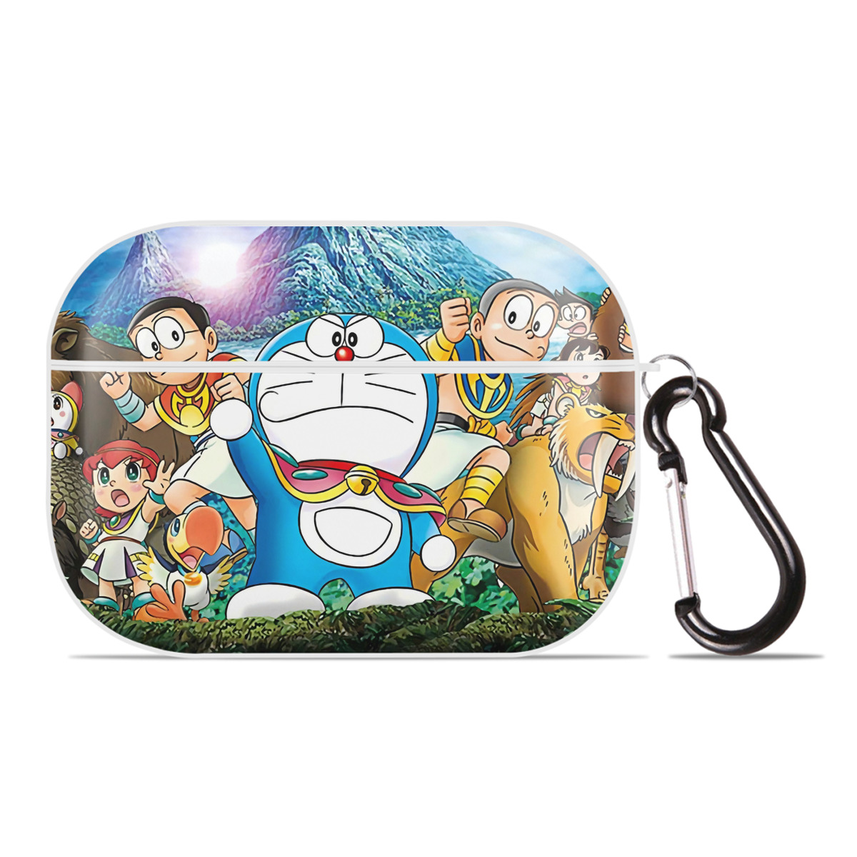 （画像用） ドラえもん Doraemon 【AirPods Pro用】ハードシェル保護ケース 耐衝撃・防指紋・カラビナ付き商品仕様