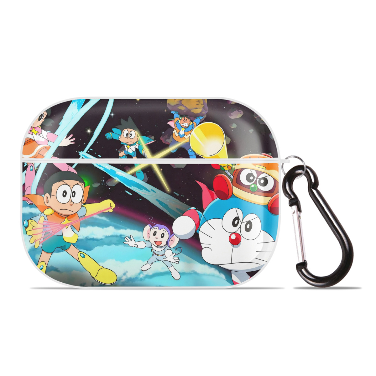 （画像用） ドラえもん Doraemon 【AirPods Pro用】ハードシェル保護ケース 耐衝撃・防指紋・カラビナ付き商品仕様