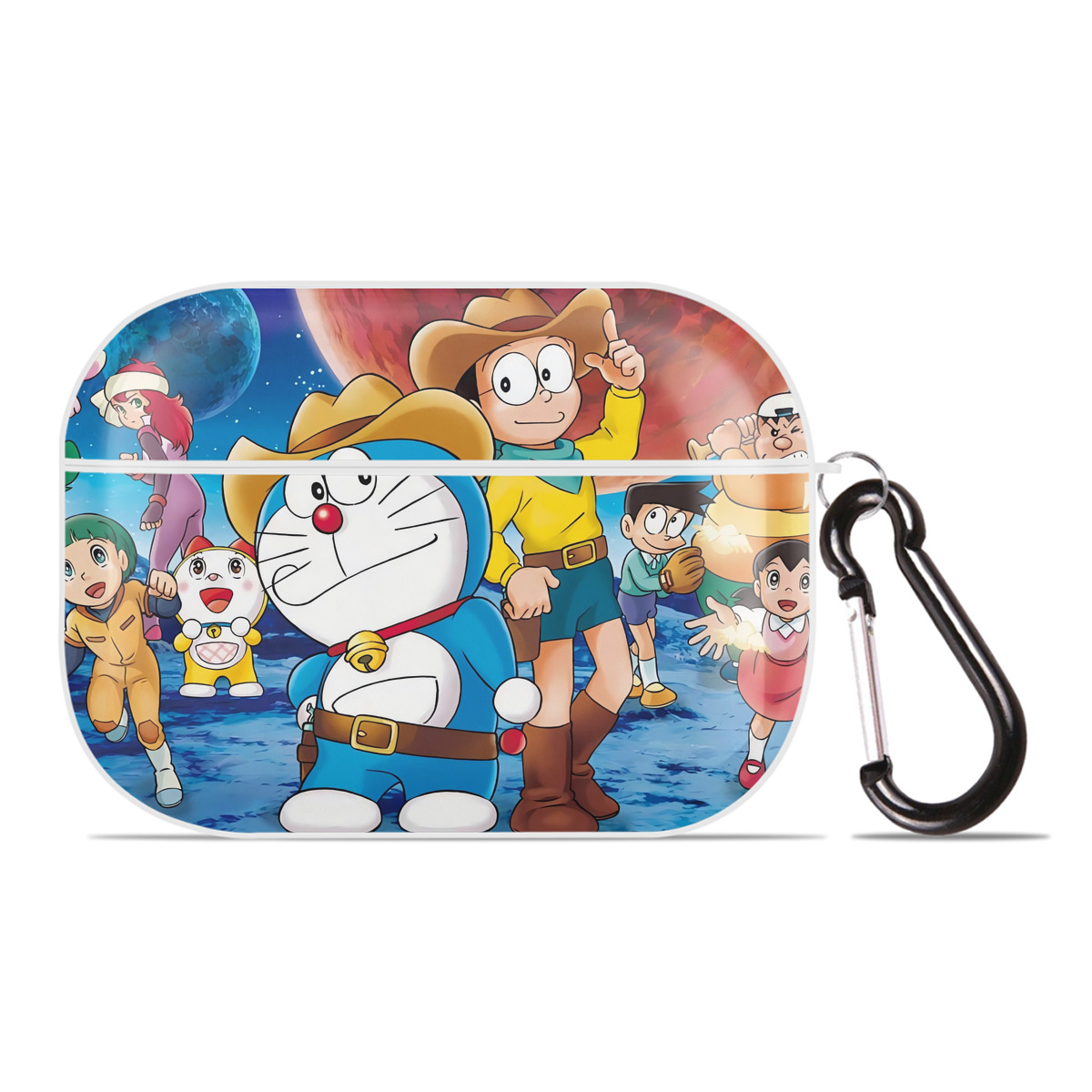 （画像用） ドラえもん Doraemon 【AirPods Pro用】ハードシェル保護ケース 耐衝撃・防指紋・カラビナ付き商品仕様
