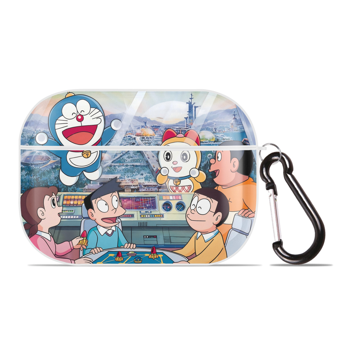 （画像用） ドラえもん Doraemon 【AirPods Pro用】ハードシェル保護ケース 耐衝撃・防指紋・カラビナ付き商品仕様