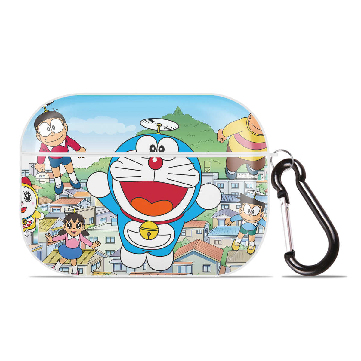 （画像用） ドラえもん Doraemon 【AirPods Pro用】ハードシェル保護ケース 耐衝撃・防指紋・カラビナ付き商品仕様