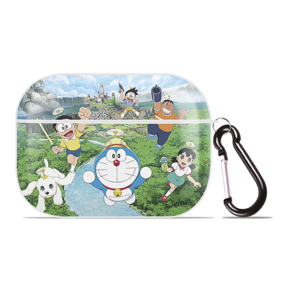 （画像用） ドラえもん Doraemon 【AirPods Pro用】ハードシェル保護ケース 耐衝撃・防指紋・カラビナ付き商品仕様