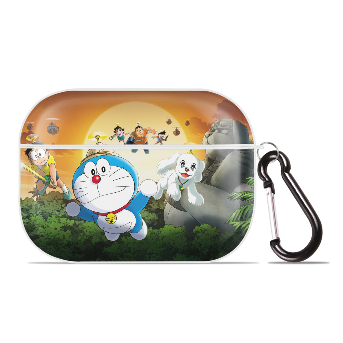 （画像用） ドラえもん Doraemon 【AirPods Pro用】ハードシェル保護ケース 耐衝撃・防指紋・カラビナ付き商品仕様