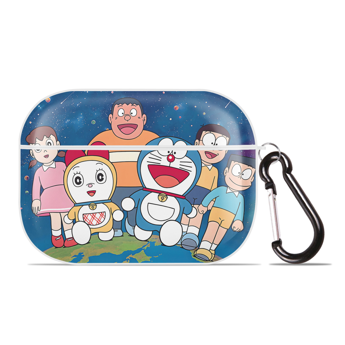 （画像用） ドラえもん Doraemon 【AirPods Pro用】ハードシェル保護ケース 耐衝撃・防指紋・カラビナ付き商品仕様
