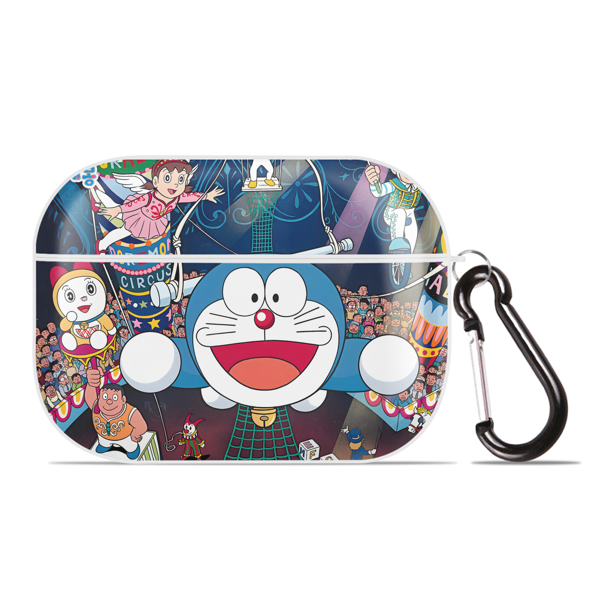 （画像用） ドラえもん Doraemon 【AirPods Pro用】ハードシェル保護ケース 耐衝撃・防指紋・カラビナ付き商品仕様