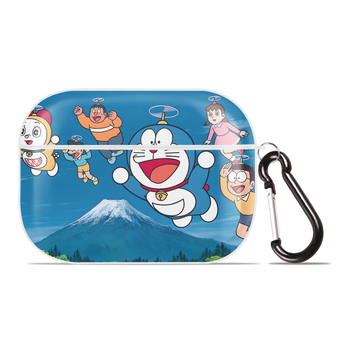 （画像用） ドラえもん Doraemon 【AirPods Pro用】ハードシェル保護ケース 耐衝撃・防指紋・カラビナ付き商品仕様