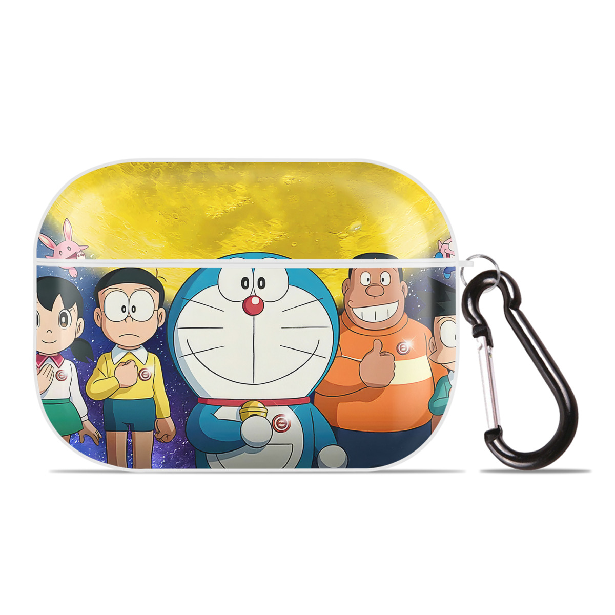（画像用） ドラえもん Doraemon 【AirPods Pro用】ハードシェル保護ケース 耐衝撃・防指紋・カラビナ付き商品仕様