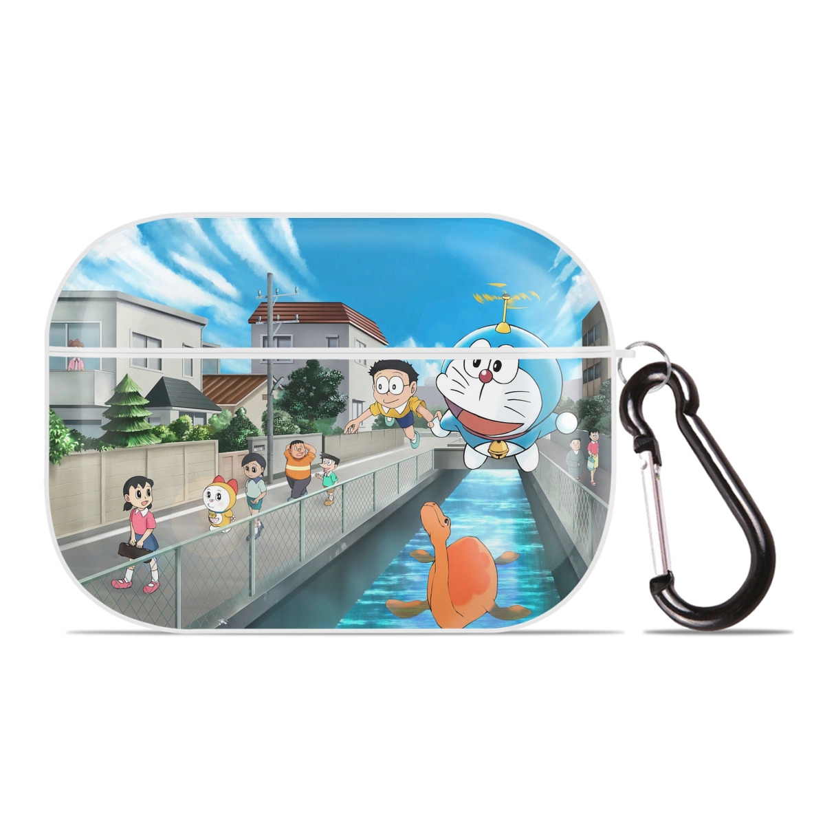（画像用） ドラえもん Doraemon 【AirPods Pro用】ハードシェル保護ケース 耐衝撃・防指紋・カラビナ付き商品仕様