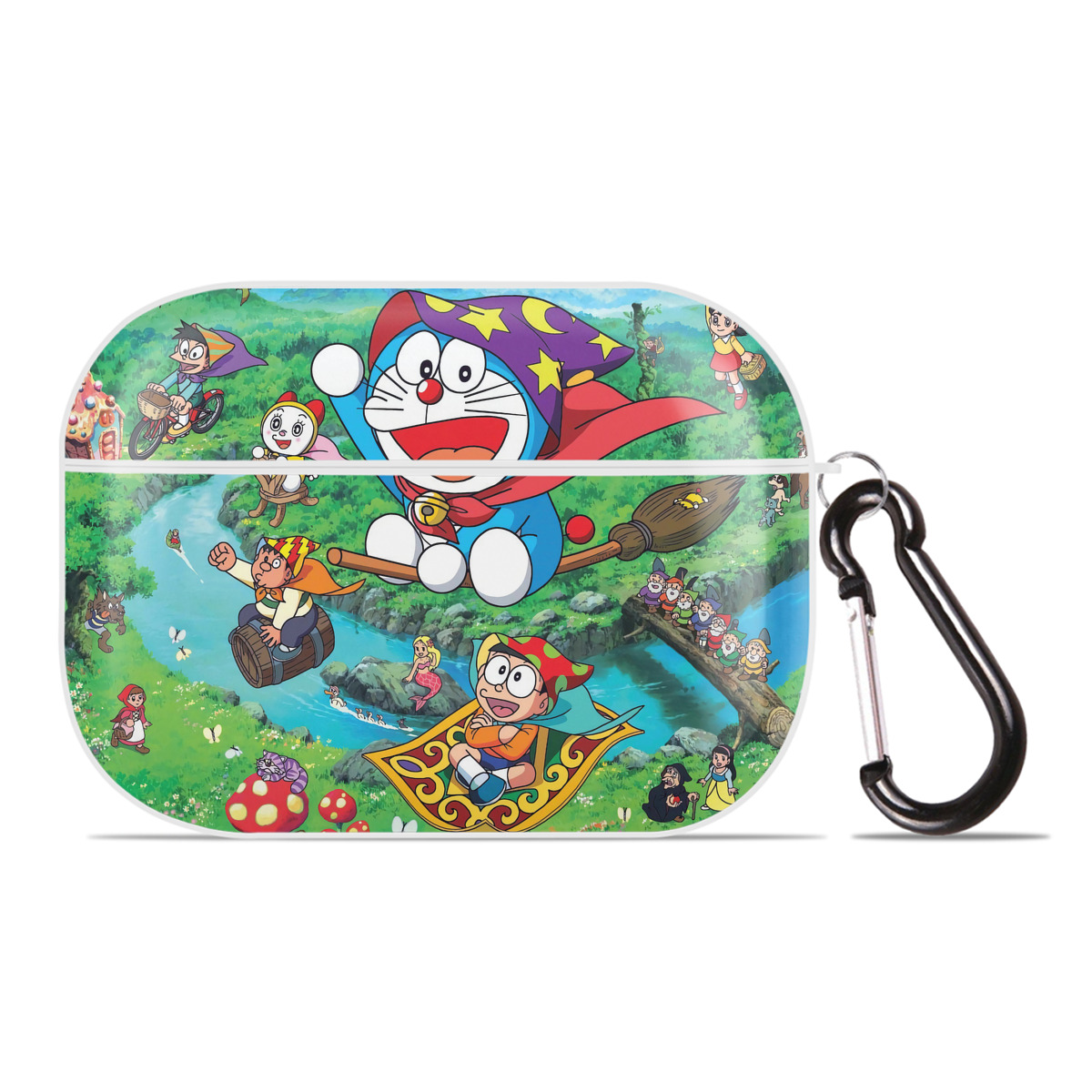 （画像用） ドラえもん Doraemon 【AirPods Pro用】ハードシェル保護ケース 耐衝撃・防指紋・カラビナ付き商品仕様