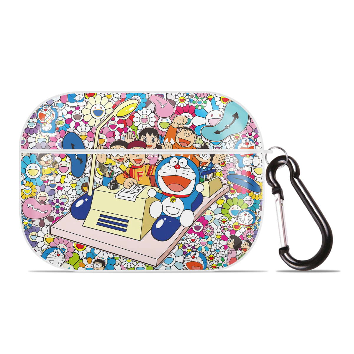（画像用） ドラえもん Doraemon 【AirPods Pro用】ハードシェル保護ケース 耐衝撃・防指紋・カラビナ付き商品仕様