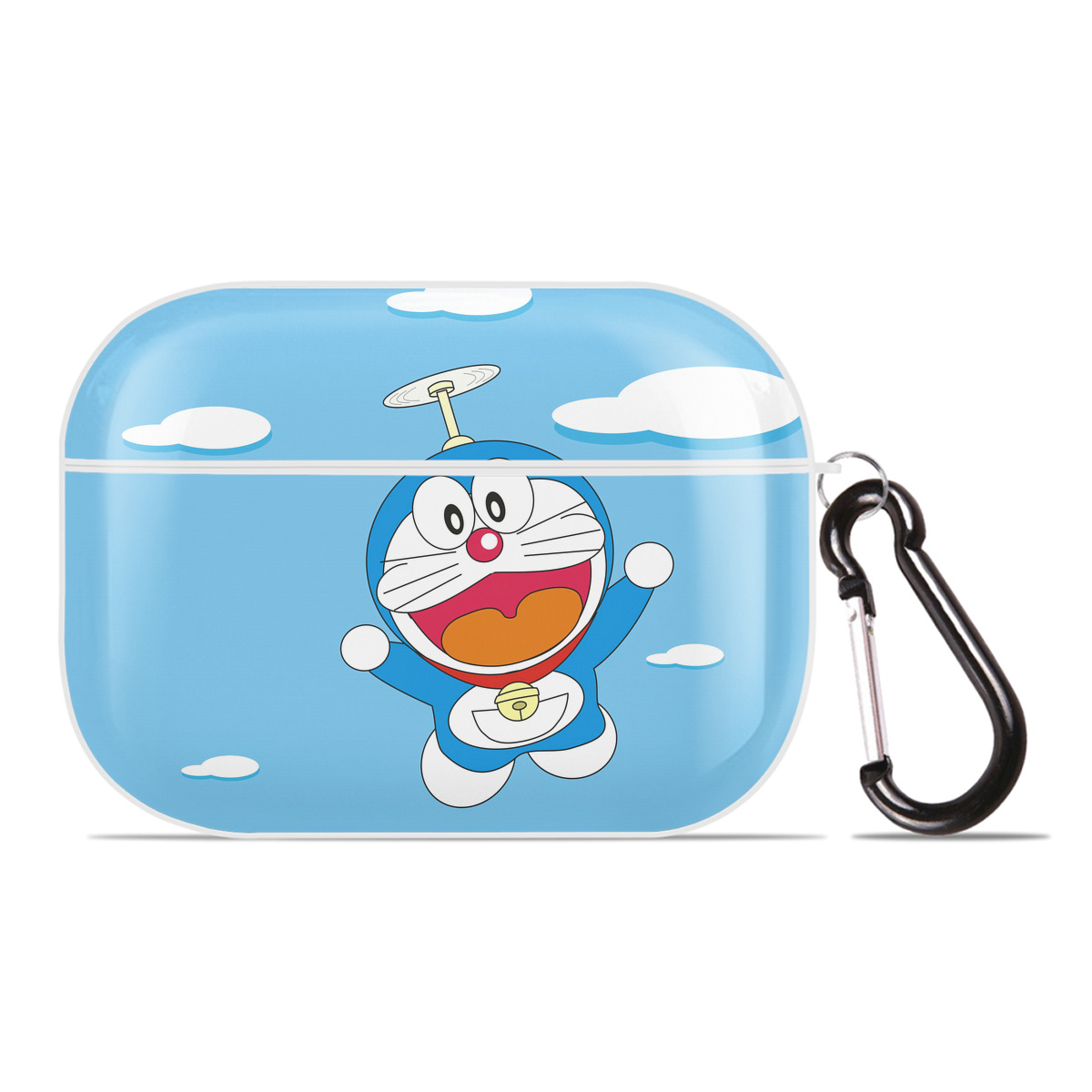 （画像用） ドラえもん Doraemon 【AirPods Pro用】ハードシェル保護ケース 耐衝撃・防指紋・カラビナ付き商品仕様