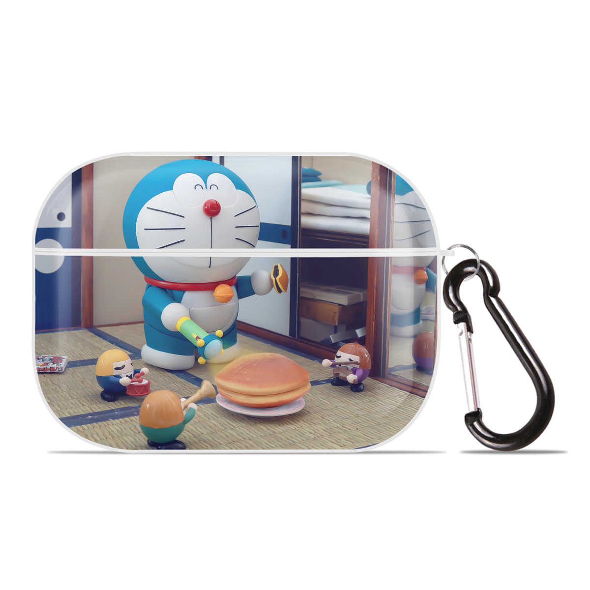 （画像用） ドラえもん Doraemon 【AirPods Pro用】ハードシェル保護ケース 耐衝撃・防指紋・カラビナ付き商品仕様