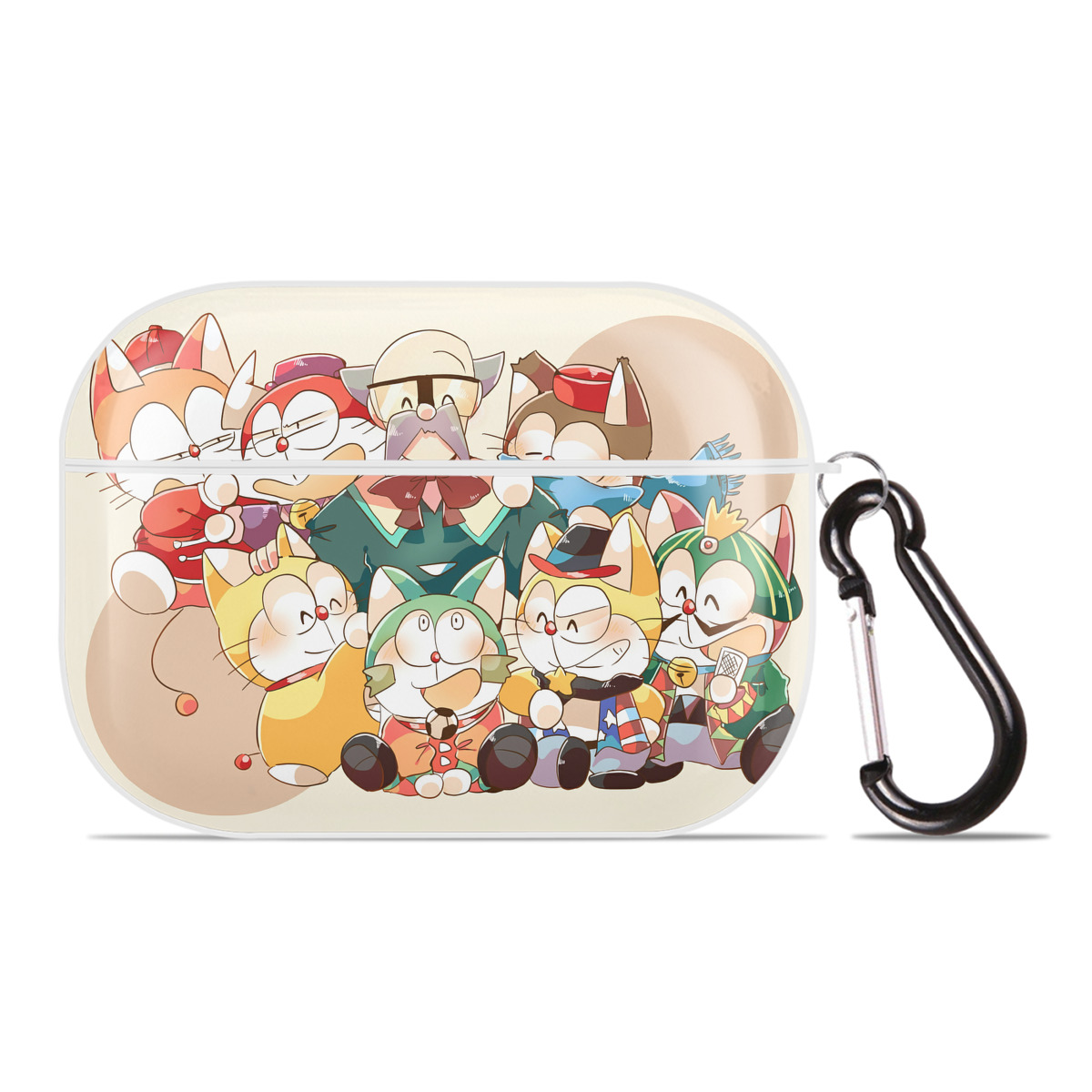 （画像用） ドラえもん Doraemon 【AirPods Pro用】ハードシェル保護ケース 耐衝撃・防指紋・カラビナ付き商品仕様