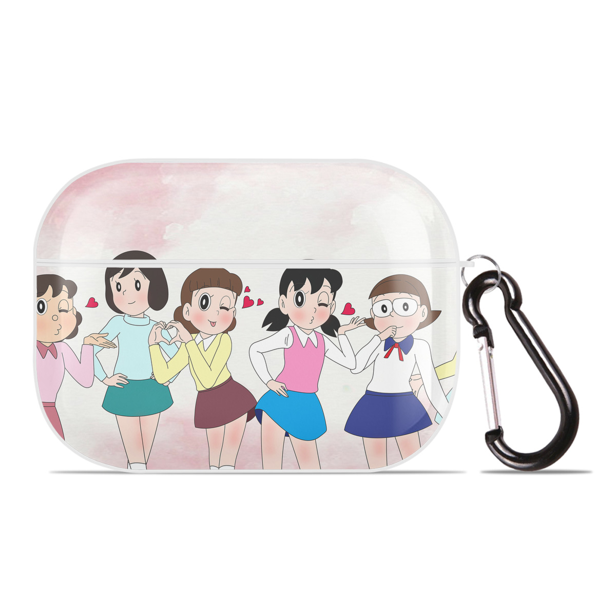 （画像用） ドラえもん Doraemon 【AirPods Pro用】ハードシェル保護ケース 耐衝撃・防指紋・カラビナ付き商品仕様
