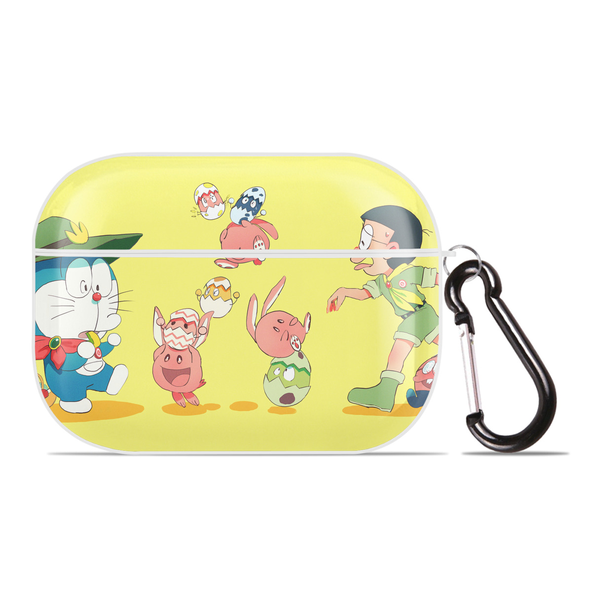 （画像用） ドラえもん Doraemon 【AirPods Pro用】ハードシェル保護ケース 耐衝撃・防指紋・カラビナ付き商品仕様