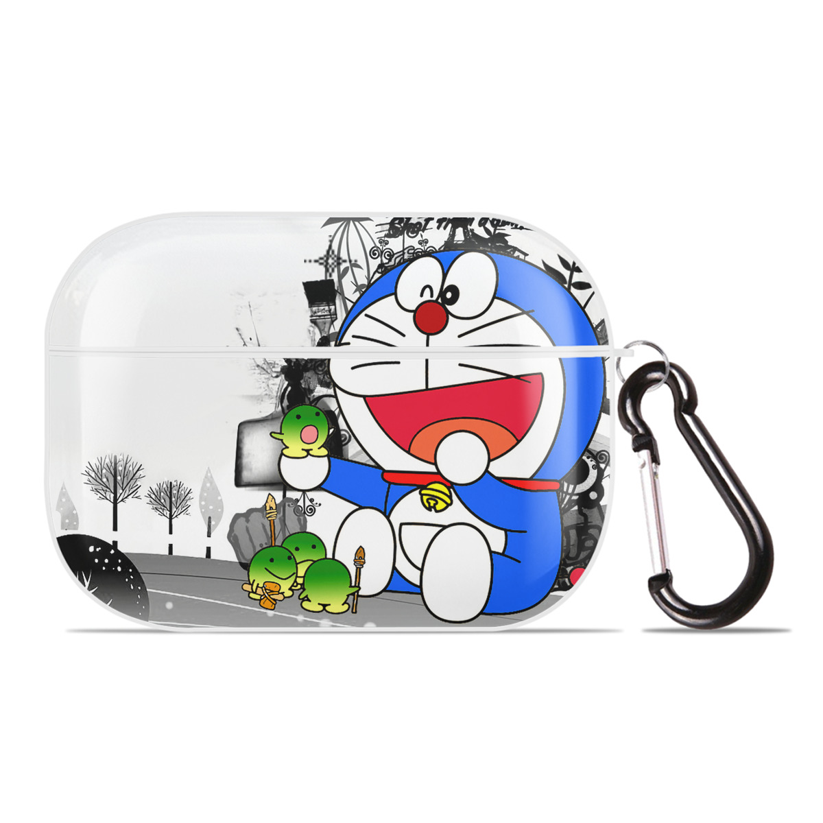 （画像用） ドラえもん Doraemon 【AirPods Pro用】ハードシェル保護ケース 耐衝撃・防指紋・カラビナ付き商品仕様