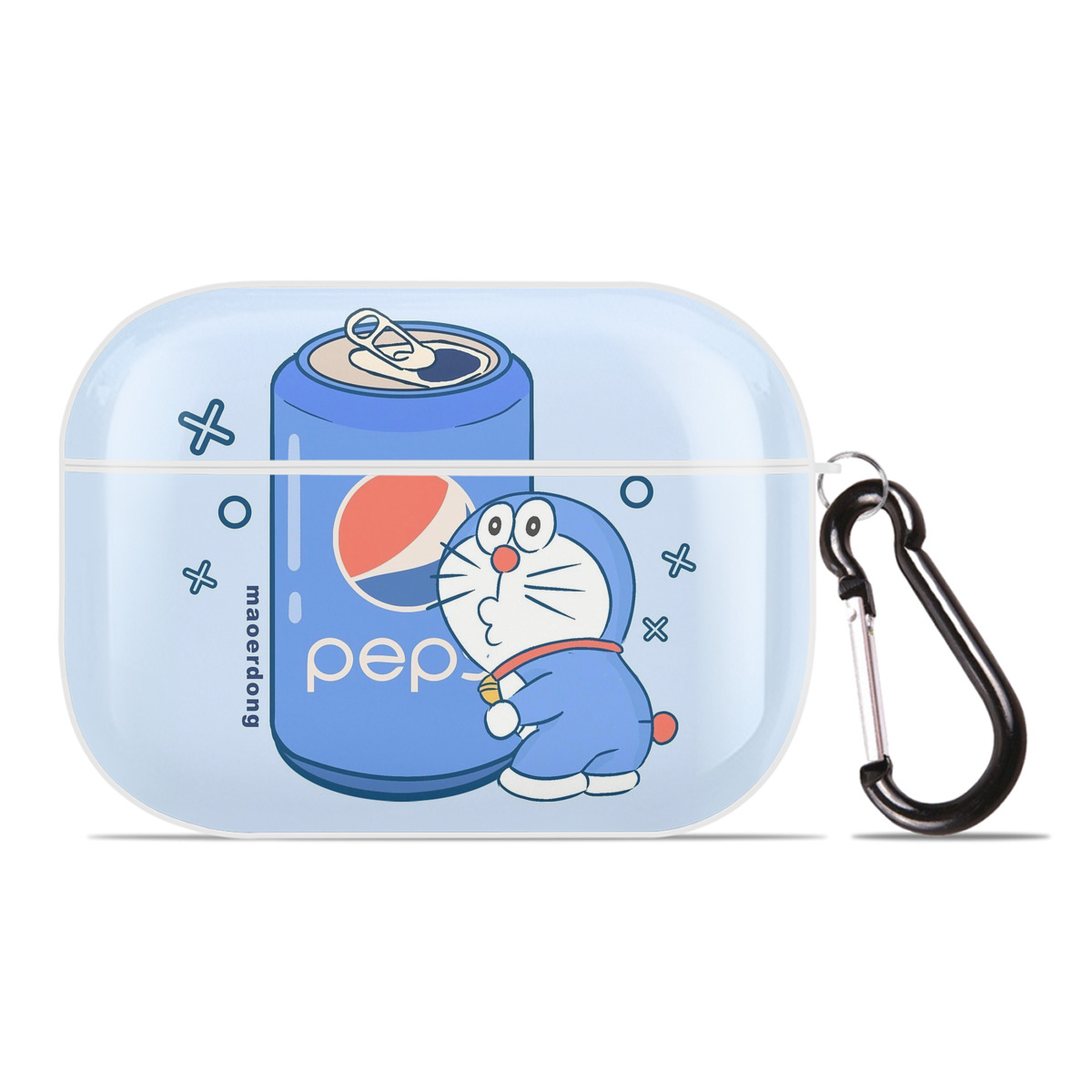 （画像用） ドラえもん Doraemon 【AirPods Pro用】ハードシェル保護ケース 耐衝撃・防指紋・カラビナ付き商品仕様