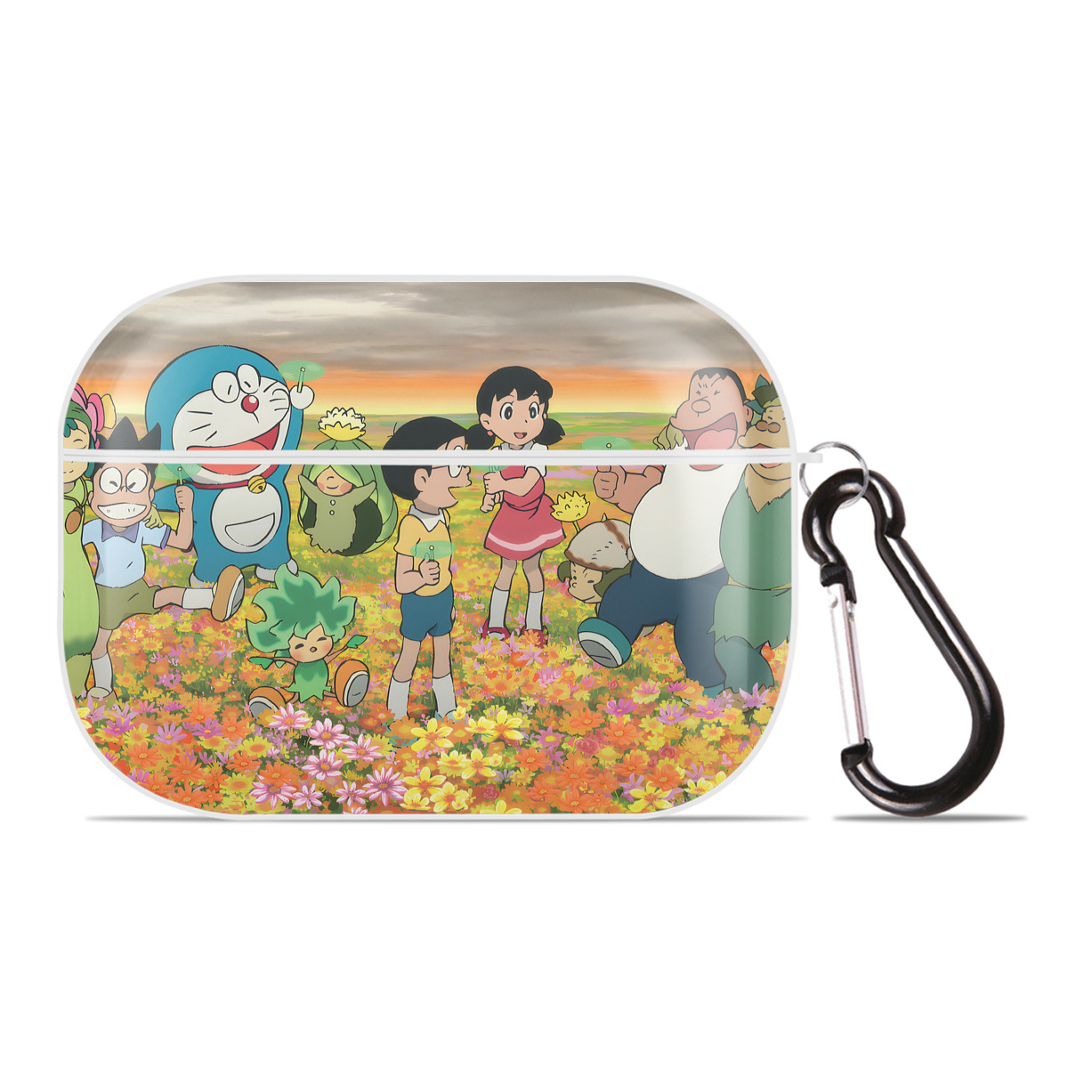 （画像用） ドラえもん Doraemon 【AirPods Pro用】ハードシェル保護ケース 耐衝撃・防指紋・カラビナ付き商品仕様