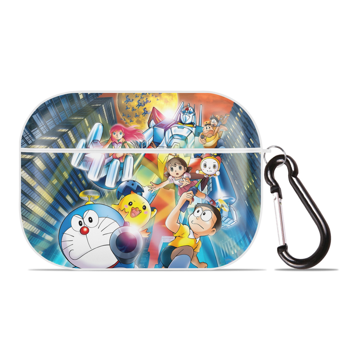 （画像用） ドラえもん Doraemon 【AirPods Pro用】ハードシェル保護ケース 耐衝撃・防指紋・カラビナ付き商品仕様