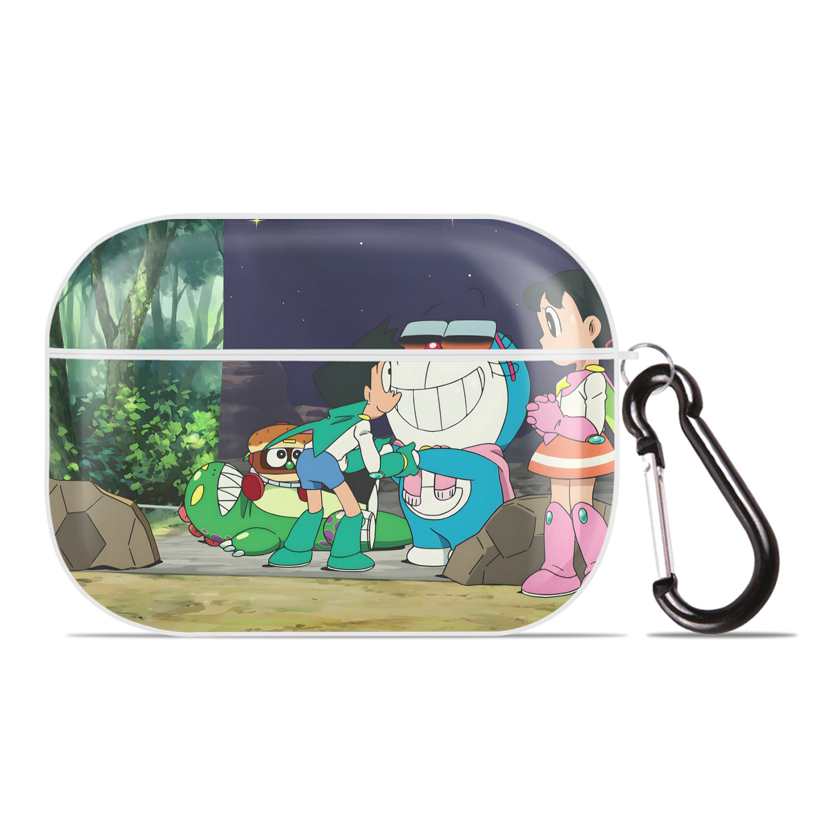 （画像用） ドラえもん Doraemon 【AirPods Pro用】ハードシェル保護ケース 耐衝撃・防指紋・カラビナ付き商品仕様