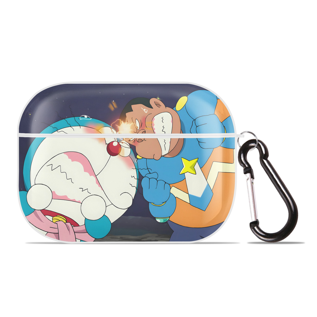 （画像用） ドラえもん Doraemon 【AirPods Pro用】ハードシェル保護ケース 耐衝撃・防指紋・カラビナ付き商品仕様