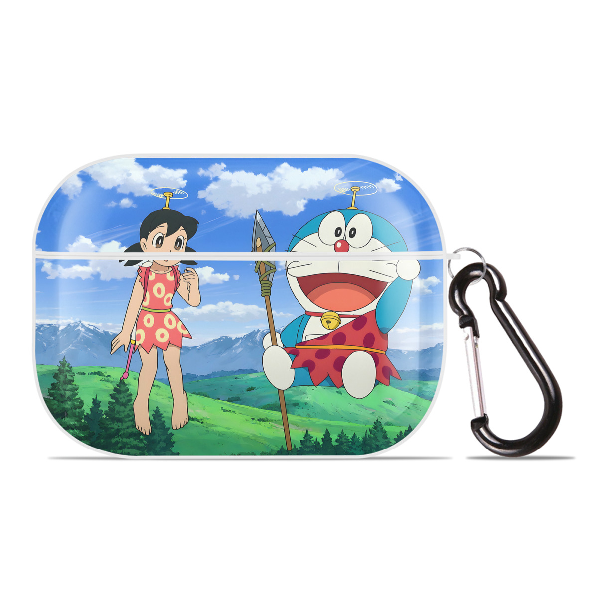 （画像用） ドラえもん Doraemon 【AirPods Pro用】ハードシェル保護ケース 耐衝撃・防指紋・カラビナ付き商品仕様