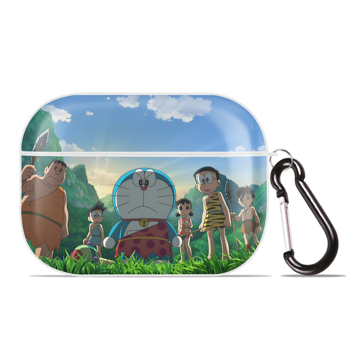 （画像用） ドラえもん Doraemon 【AirPods Pro用】ハードシェル保護ケース 耐衝撃・防指紋・カラビナ付き商品仕様