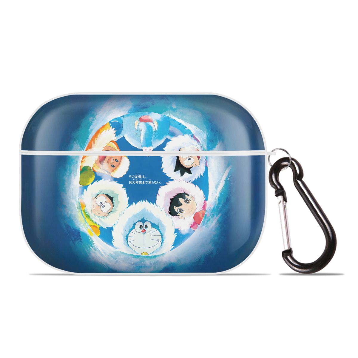 （画像用） ドラえもん Doraemon 【AirPods Pro用】ハードシェル保護ケース 耐衝撃・防指紋・カラビナ付き商品仕様