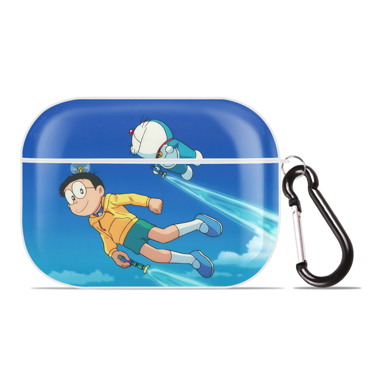 （画像用） ドラえもん Doraemon 【AirPods Pro用】ハードシェル保護ケース 耐衝撃・防指紋・カラビナ付き商品仕様