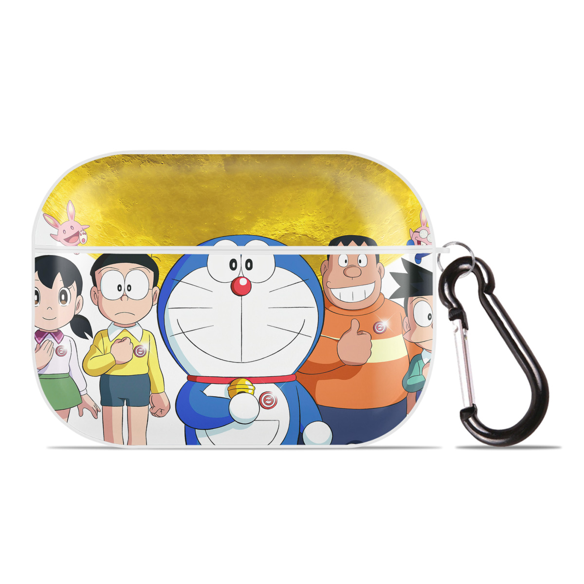 （画像用） ドラえもん Doraemon 【AirPods Pro用】ハードシェル保護ケース 耐衝撃・防指紋・カラビナ付き商品仕様