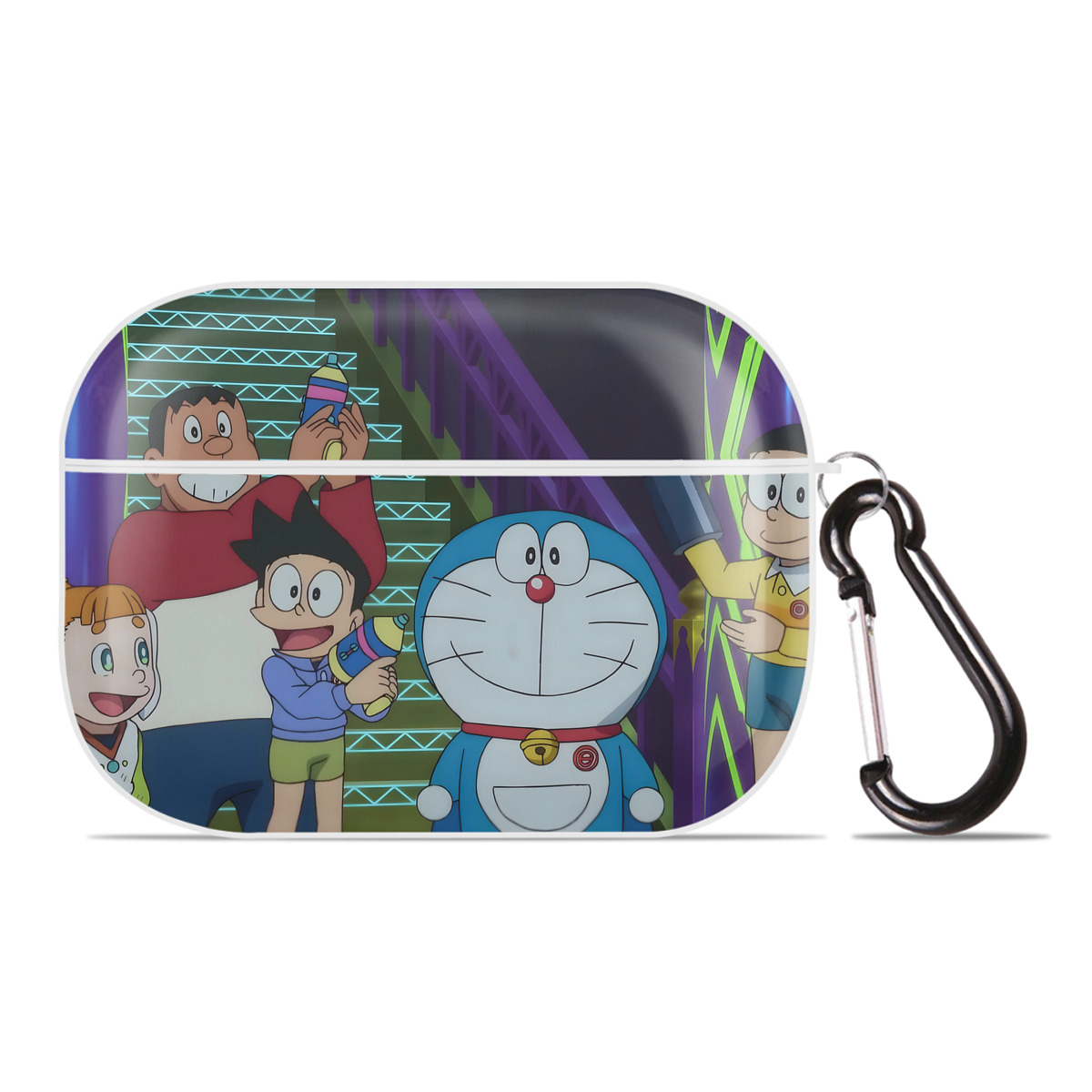（画像用） ドラえもん Doraemon 【AirPods Pro用】ハードシェル保護ケース 耐衝撃・防指紋・カラビナ付き商品仕様